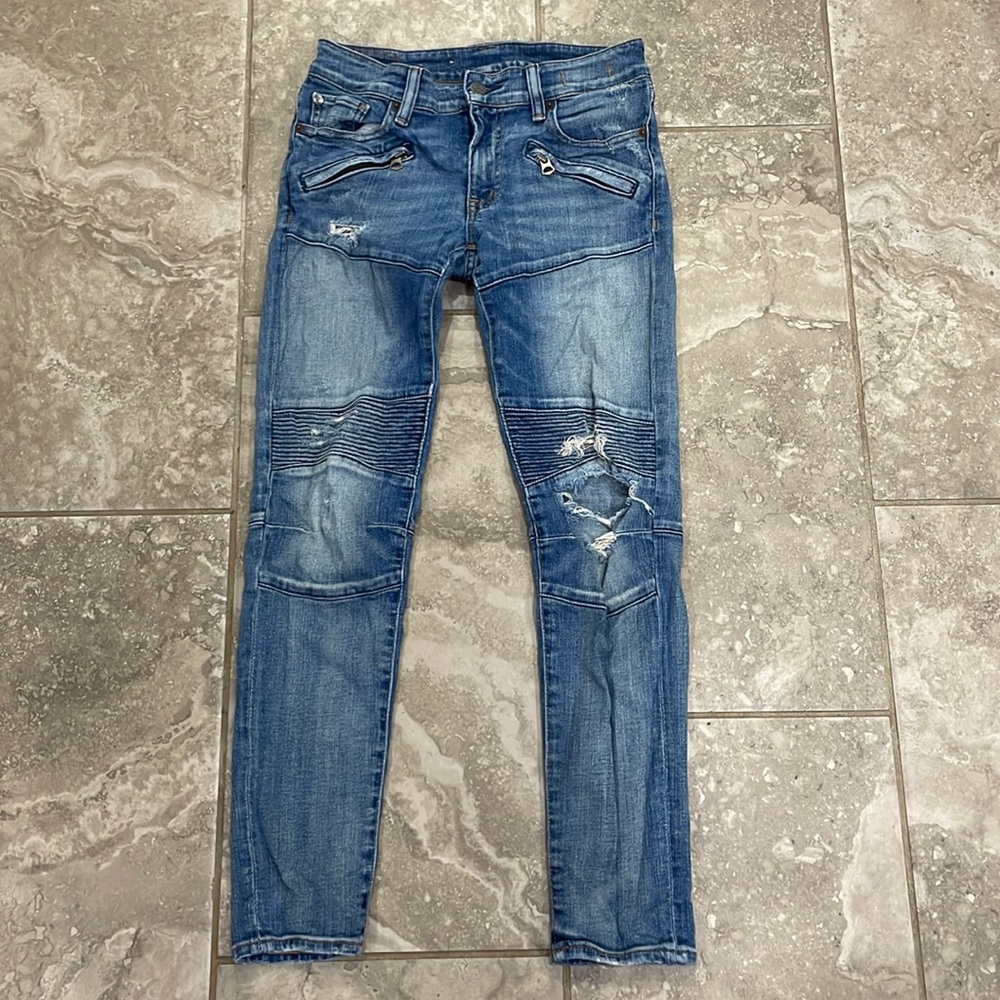 Denim & Supply Ralph Lauren Women’s‎ D & S Morgan Crop Skinny Destroyed Size 26